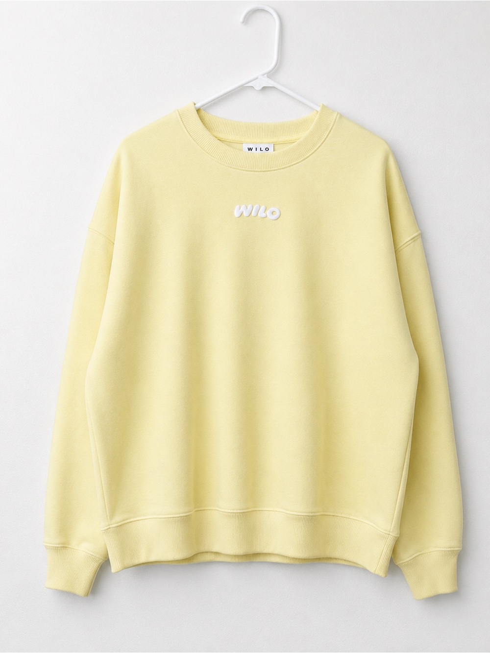 WILO Wellness Club Oversized Crewneck Butter Yellow NWT $88